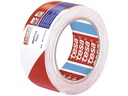 tesa Markierungsband Professional 60760, 50 mm x 33 m, Rot/Weiss