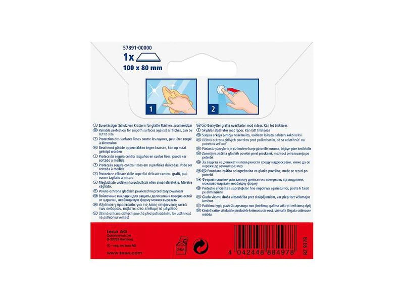 tesa Stuhlbeingleiter Protect 100x80 mm, 1 Stück, Weiss