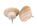 Legamaster Reissnägel Push Pins Holz, 25 Stück