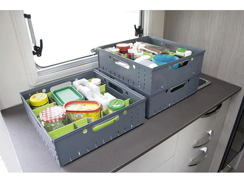 purvario Stautower 3-er Set Stapelboxen