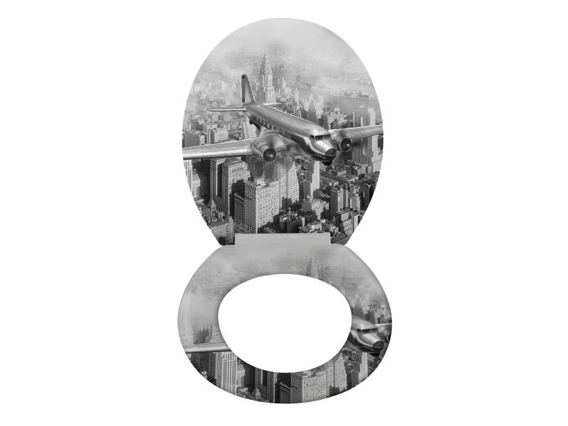 Wenko Toilettensitz Old-Time Plane