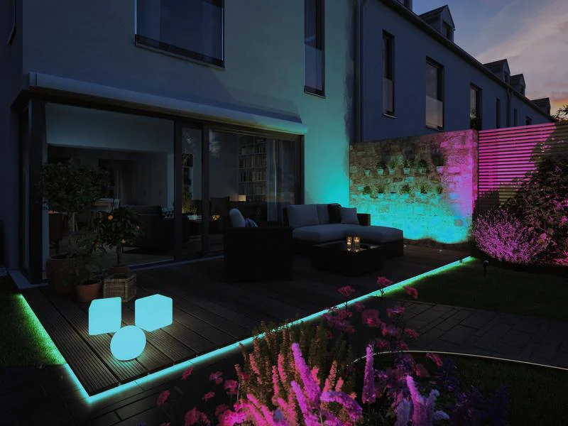 Paulmann Gartenleuchte Plug &amp; Shine PIKE RGBW Spot 40 °, ZigBee