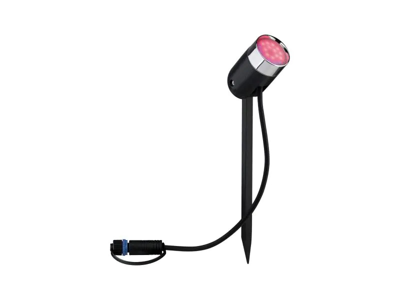 Paulmann Gartenleuchte Plug &amp; Shine PIKE RGBW Spot 40 °, ZigBee