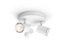 Philips Hue Badezimmerleuchte White Ambiance Adore, 3 x GU10, Weiss, BT