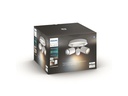 Philips Hue Badezimmerleuchte White Ambiance Adore, 3 x GU10, Weiss, BT