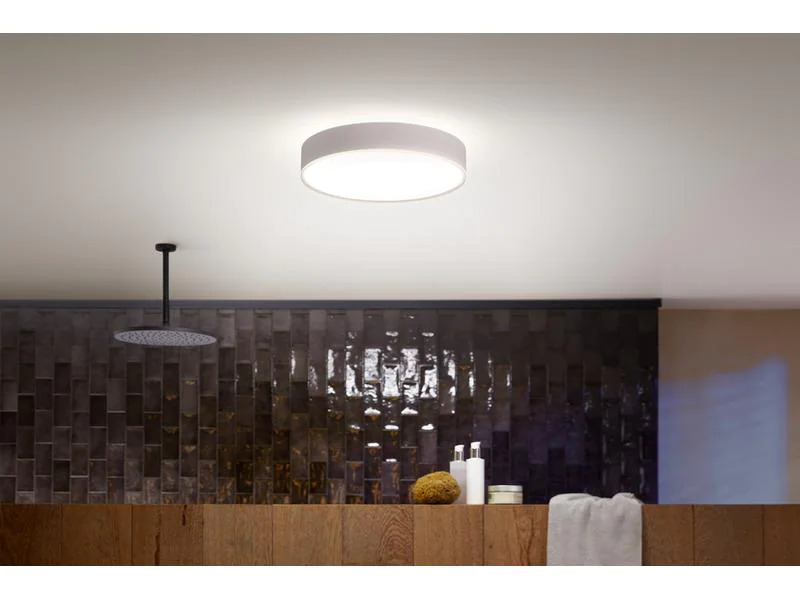 Philips Hue Badezimmerleuchte White Ambiance, Devere M, Weiss
