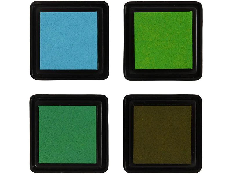 Creativ Company Stempelkissen Ink Pad Blau, Grün