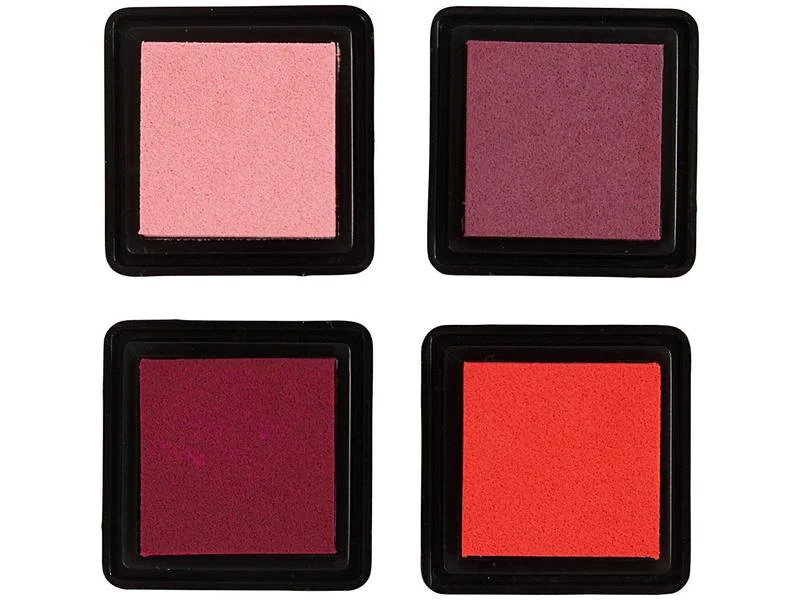 Creativ Company Stempelkissen Ink Pad Orange, Rosa, Rot