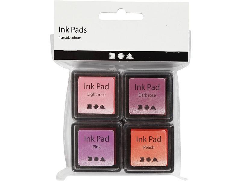 Creativ Company Stempelkissen Ink Pad Orange, Rosa, Rot