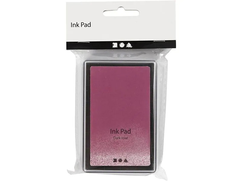 Creativ Company Stempelkissen Ink Pad, 9 x 6 x 2 cm Dunkelrosa