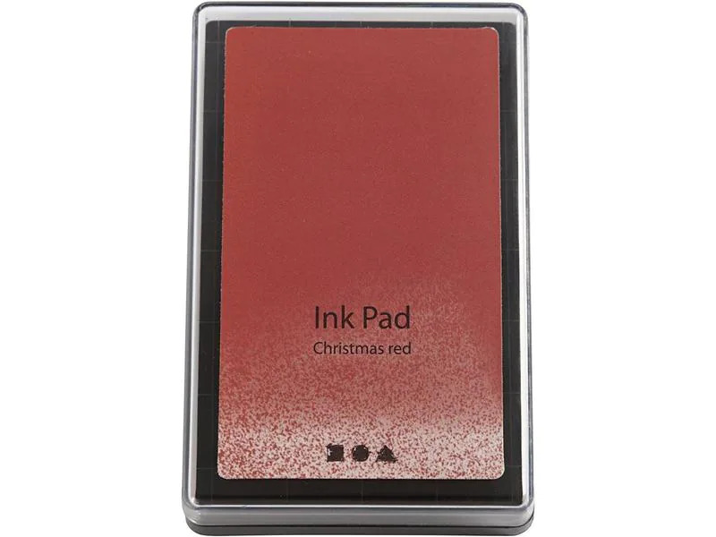 Creativ Company Stempelkissen Ink Pad, 9 x 6 x 2 cm Rot