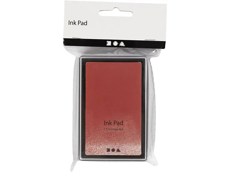 Creativ Company Stempelkissen Ink Pad, 9 x 6 x 2 cm Rot