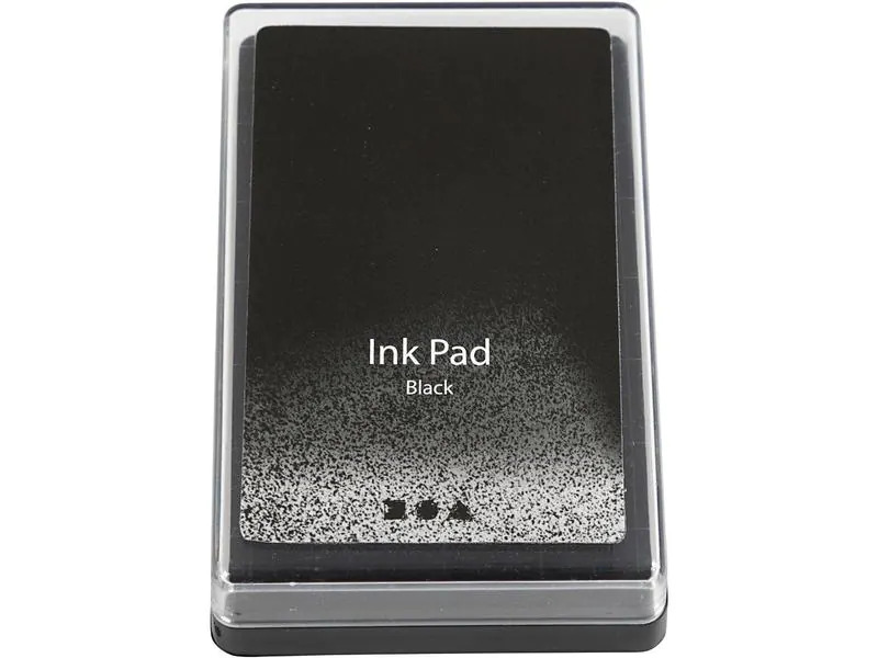 Creativ Company Stempelkissen Ink Pad, 9 x 6 x 2 cm Schwarz