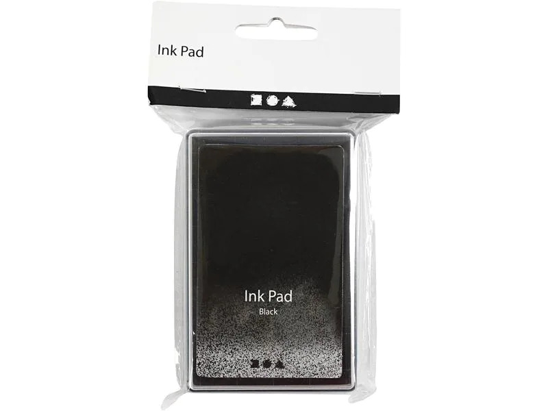 Creativ Company Stempelkissen Ink Pad, 9 x 6 x 2 cm Schwarz