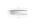 Philips Hue Deckenleuchte White &amp; Color Ambiance, Infuse L, Weiss, BT