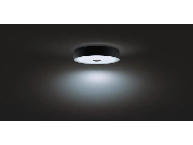 Philips Hue Deckenleuchte White Ambiance Fair, Ø 44.4 cm, Schwarz, BT