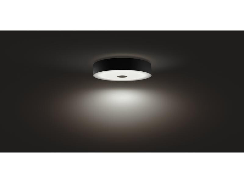 Philips Hue Deckenleuchte White Ambiance Fair, Ø 44.4 cm, Schwarz, BT