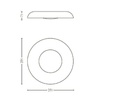 Philips Hue Deckenleuchte White Ambiance Still, Ø 39.1 cm, Schwarz, BT