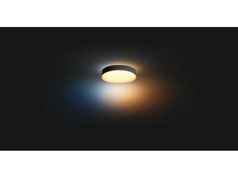 Philips Hue Deckenleuchte White Ambiance, Enrave M, Schwarz, Bluetooth