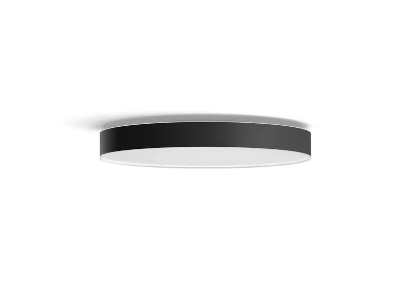 Philips Hue Deckenleuchte White Ambiance, Enrave XL, Schwarz, Bluetooth