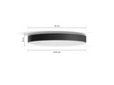 Philips Hue Deckenleuchte White Ambiance, Enrave XL, Schwarz, Bluetooth