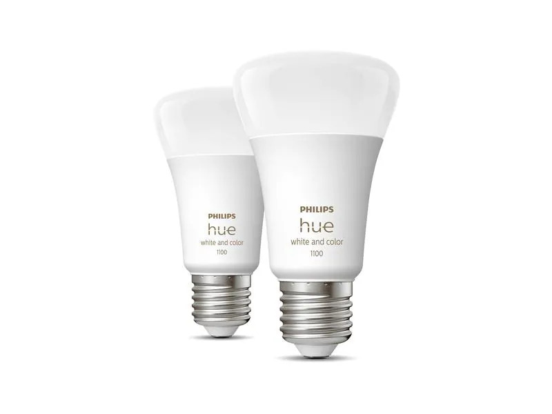 Philips Hue Leuchtmittel White &amp; Color Ambiance, E27, 2 Stück, Bluetooth
