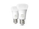 Philips Hue Leuchtmittel White &amp; Color Ambiance, E27, 2 Stück, Bluetooth