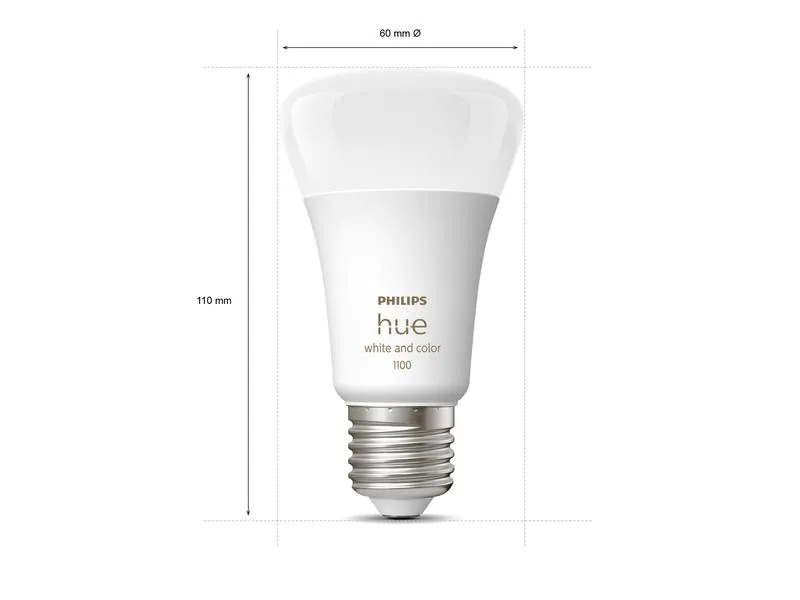 Philips Hue Leuchtmittel White &amp; Color Ambiance, E27, 2 Stück, Bluetooth