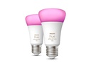 Philips Hue Leuchtmittel White &amp; Color Ambiance, E27, 2 Stück, Bluetooth