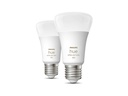 Philips Hue Leuchtmittel White &amp; Color Ambiance, E27, 2 Stück, Bluetooth