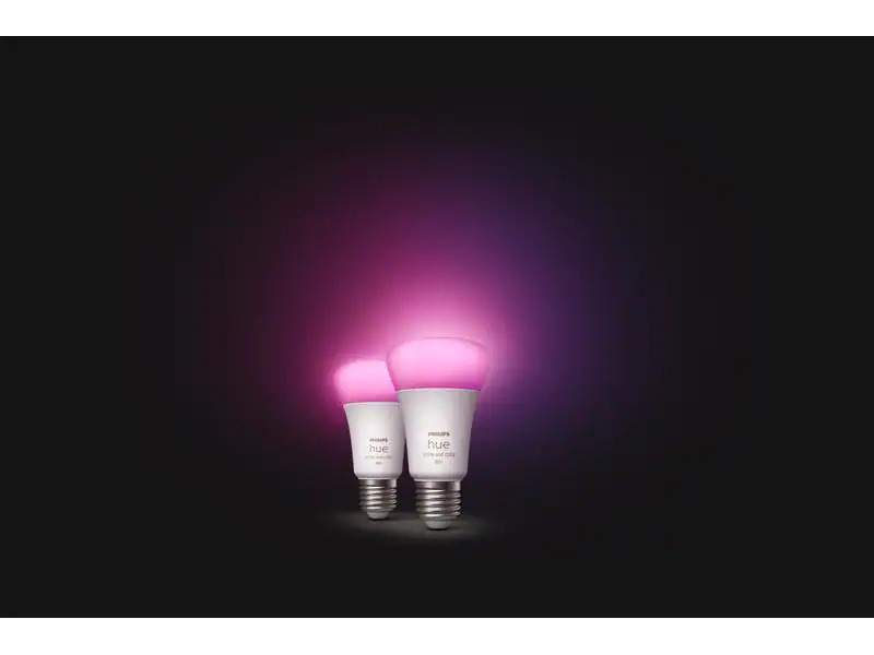 Philips Hue Leuchtmittel White &amp; Color Ambiance, E27, 2 Stück, Bluetooth