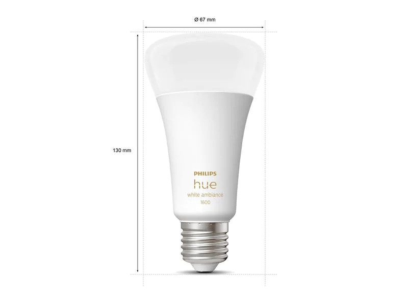 Philips Hue Leuchtmittel White Ambiance, E27, Bluetooth