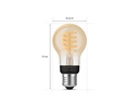 Philips Hue Leuchtmittel White Ambiance, E27, Filament, Bluetooth