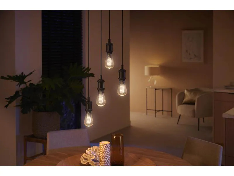 Philips Hue Leuchtmittel White Ambiance, E27, Filament, Edison, BT