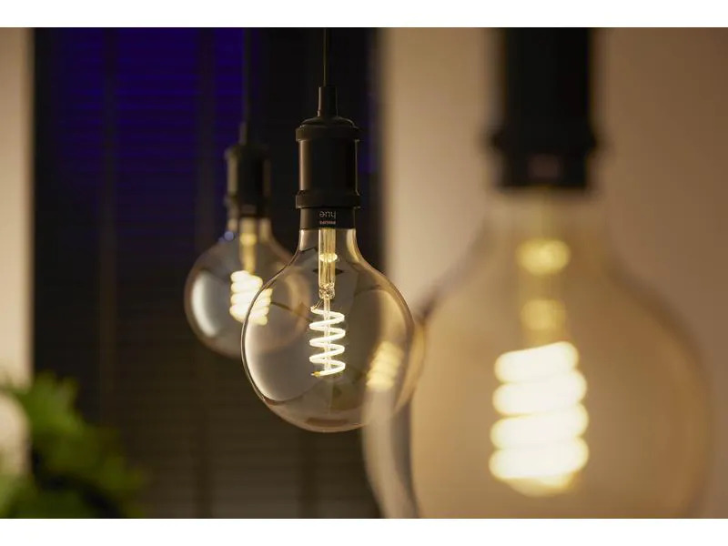 Philips Hue Leuchtmittel White Ambiance, E27, Filament, Giant Globe, BT