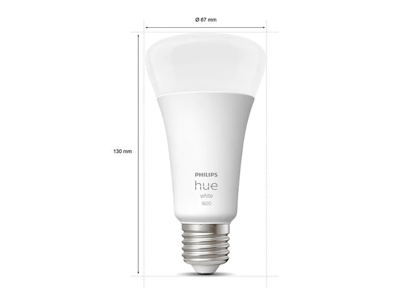 Philips Hue Leuchtmittel White, 15.5 W, E27, Bluetooth