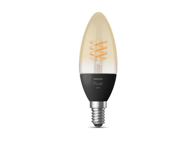 Philips Hue Leuchtmittel White, 4.5 W, E14, Filament, Bluetooth