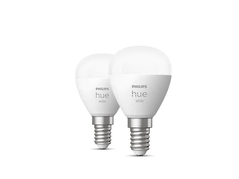 Philips Hue Leuchtmittel White, 5.7 W, E14, Luster, 2 Stück, Bluetooth
