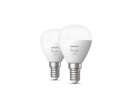 Philips Hue Leuchtmittel White, 5.7 W, E14, Luster, 2 Stück, Bluetooth