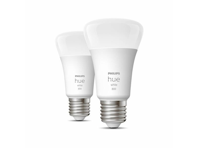 Philips Hue Leuchtmittel White, 9 W, E27, 2 Stück, Bluetooth