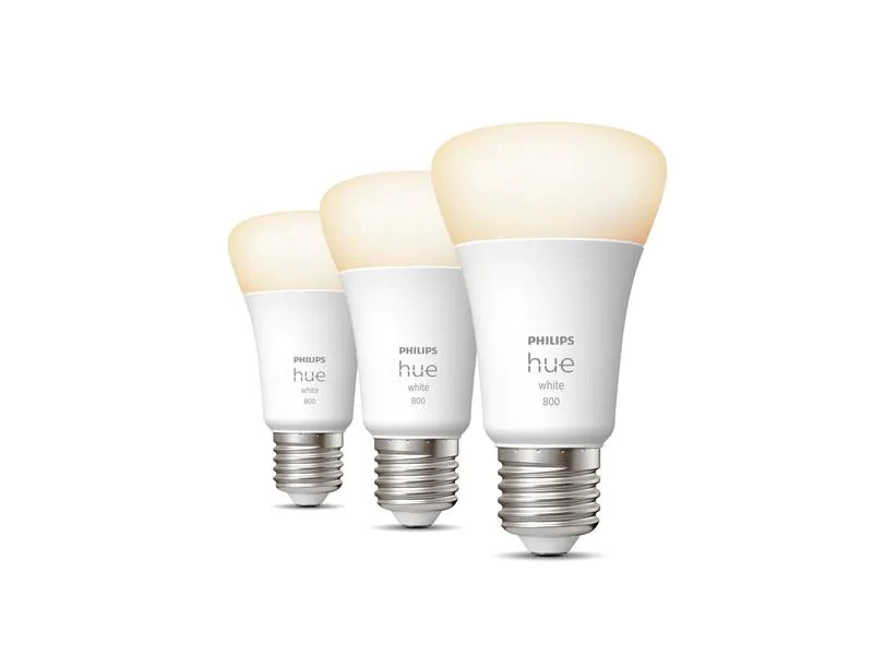 Philips Hue Leuchtmittel White, 9 W, E27, 3 Stück, Bluetooth