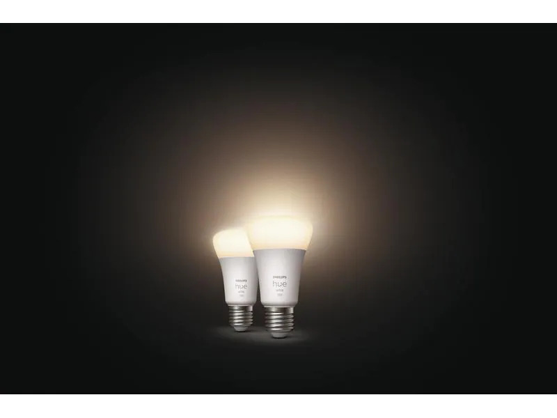 Philips Hue Leuchtmittel White, 9.5 W, E27, 2 Stück, Bluetooth