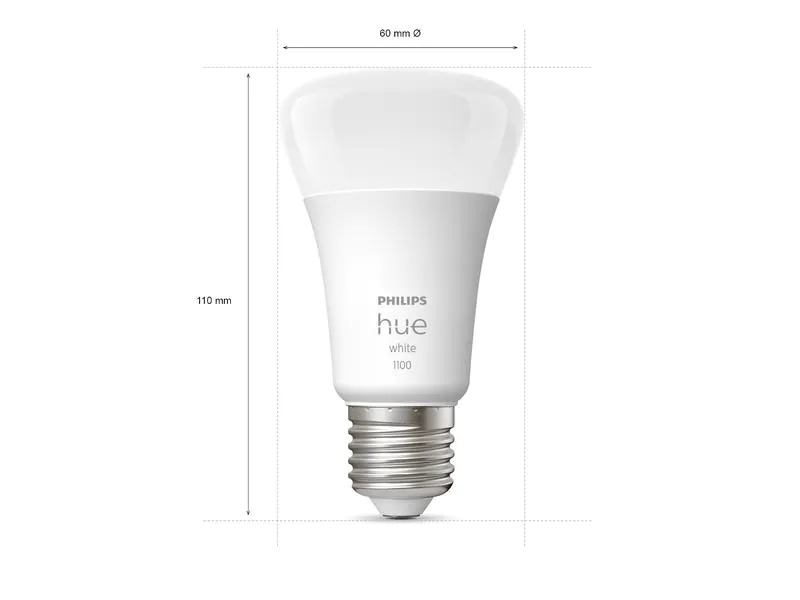 Philips Hue Leuchtmittel White, 9.5 W, E27, Bluetooth