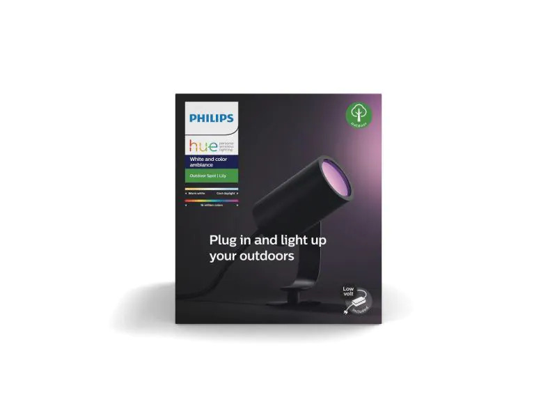 Philips Hue Outdoor Gartenspot Lily 17427/30/P7 Basis Set