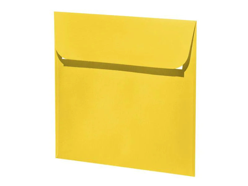 Artoz Couvert 1001, 16 x 16 cm, 5 Stück, Sonnengelb