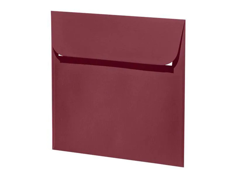Artoz Couvert 1001, 16 x 16 cm, 5 Stück, Weinrot