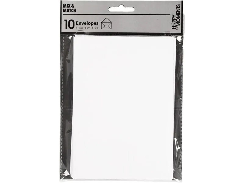 Creativ Company Couvert 11.5 x 16 cm Weiss