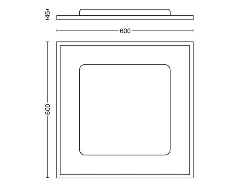 Philips Hue Panelleuchte White Ambiance, Aurelle, 60 x 60 cm
