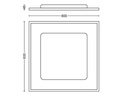 Philips Hue Panelleuchte White Ambiance, Aurelle, 60 x 60 cm
