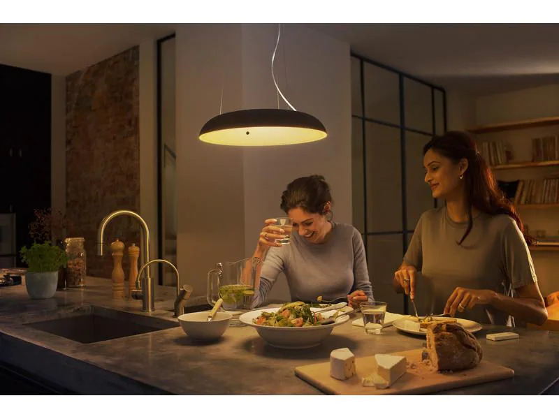 Philips Hue Pendelleuchte White Ambiance Amaze, Schwarz, Bluetooth